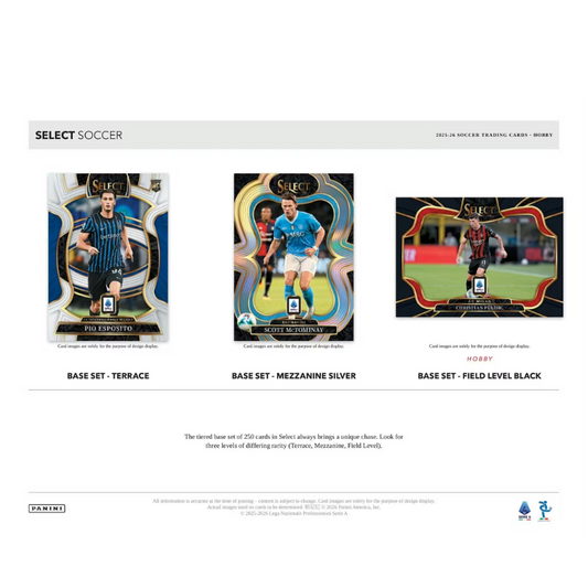2025/26 Panini Select Serie A Soccer Hobby Box
