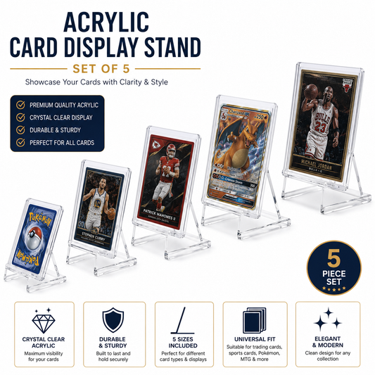 Acrylic Card Display Stand Set 5 Piece