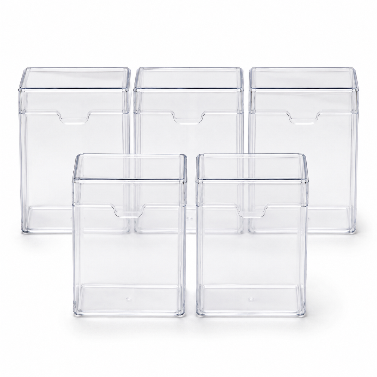 Clear Plastic Deck Case 5 Pack