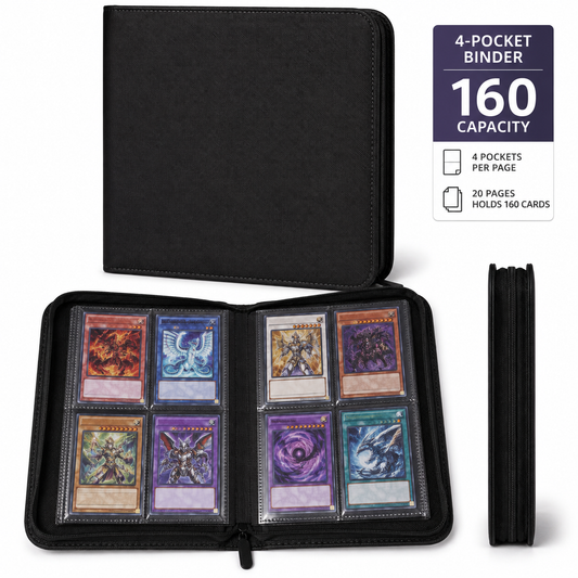 Four-Pocket Card Binder 160 Capacity